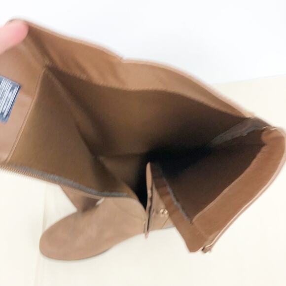 Nautica Womens Rebeka Riding Boots Size 10 Brown Knee High Faux Leather NWOB - Picture 11 of 11